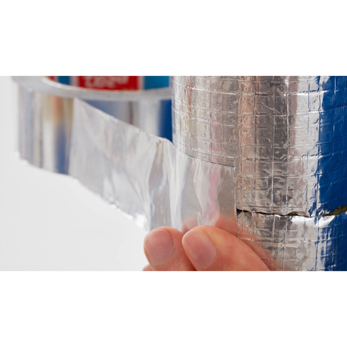 tesa 60630 Alu Klebeband, 50 m x 50 mm, silber-matt – Anwendung