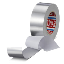 tesa 60652 Alu Klebeband mit Liner, 50 m x 50 mm, silber-matt