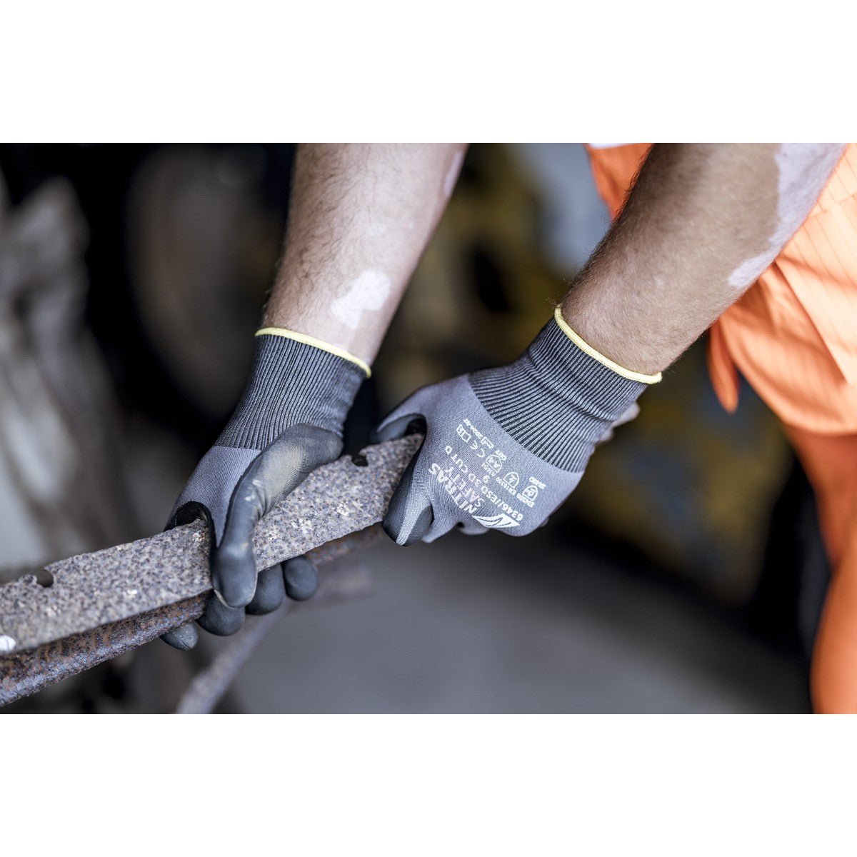 NITRAS ESD 3D CUT D, mănuși de protecție împotriva tăierii, gri/negru