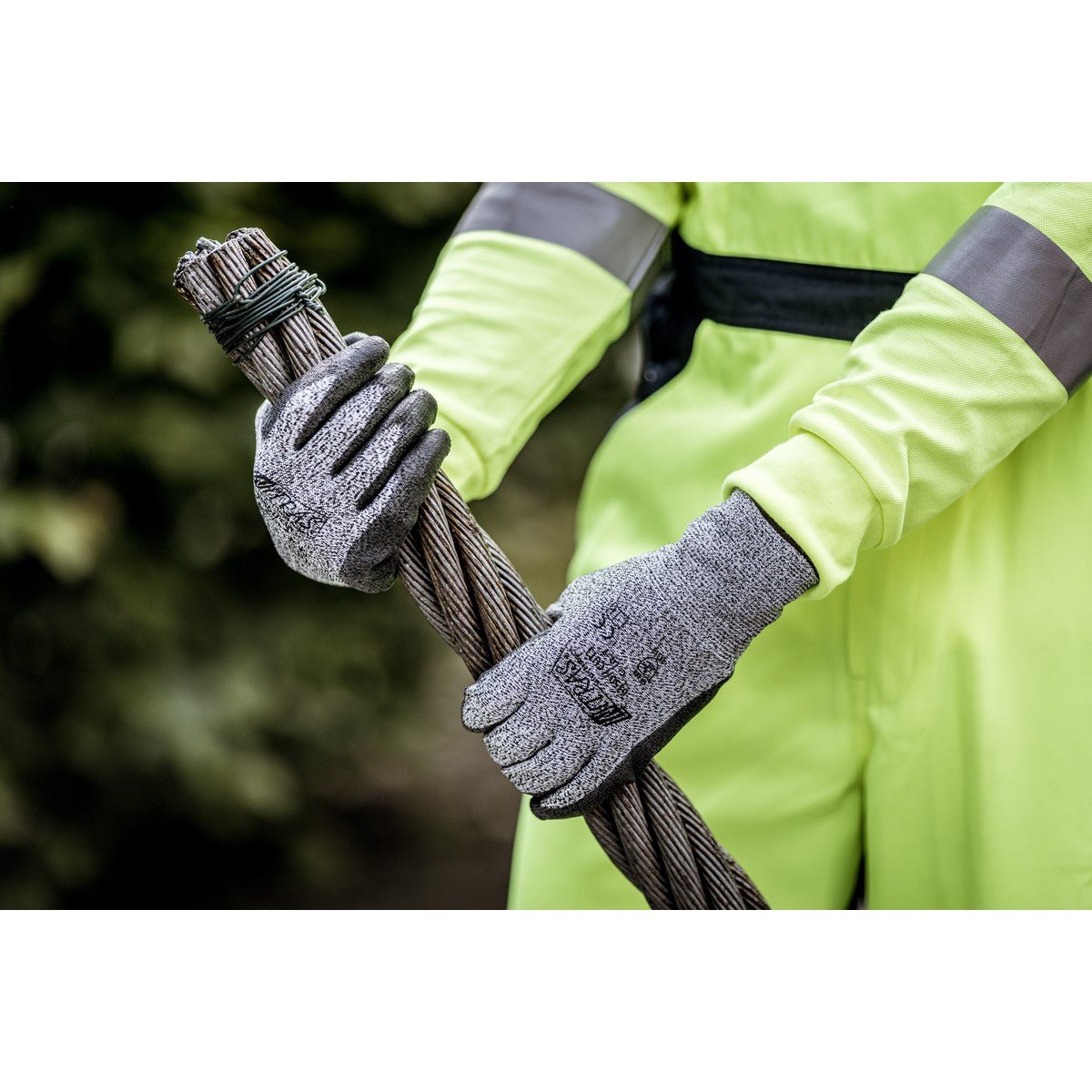 NITRAS CUT B, mănuși de protecție împotriva tăierii, gri/negru