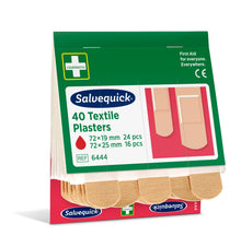Produs în curs de retragere: Set de reumplere pentru plasturi Holthaus Medical Salvequick® REF 6444, ambalaj de protecție, 2 mărimi | Pachet (40 de bucăți)