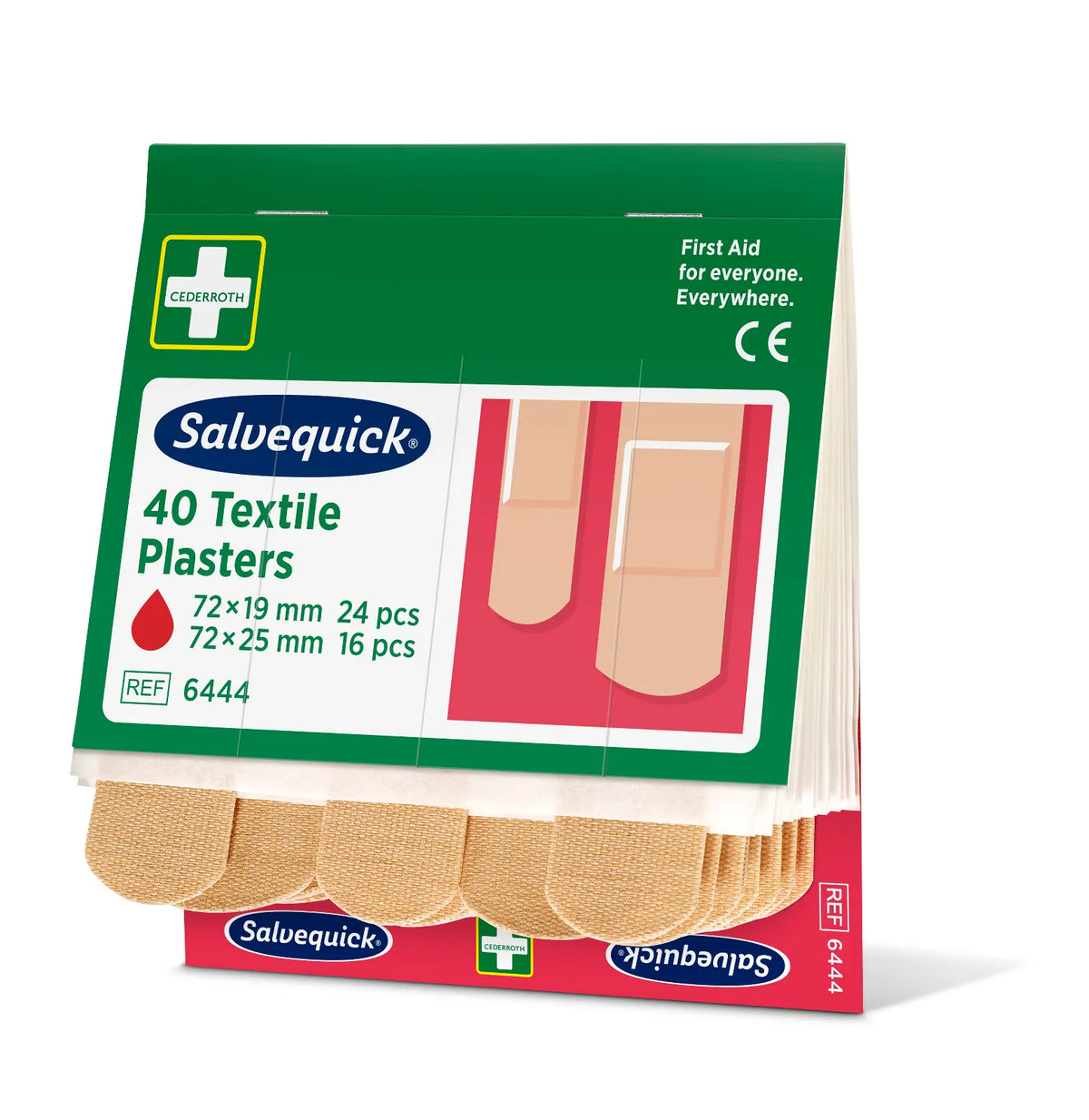 Produs în curs de retragere: Set de reumplere pentru plasturi Holthaus Medical Salvequick® REF 6444, ambalaj de protecție, 2 mărimi | Pachet (40 de bucăți)