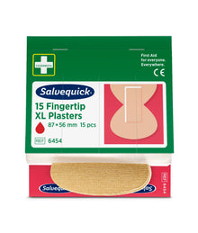 Plasturi textili XL pentru vârful degetelor, 15 bucăți/rolă | Pachet (15 bucăți)