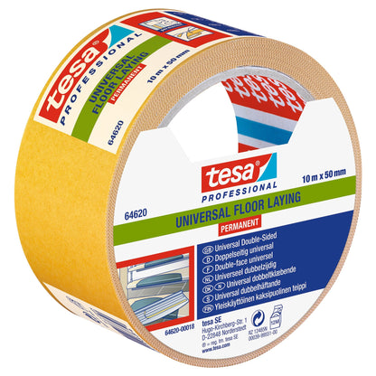 tesa Professional 64620 Verlegband Universal, weiß 10 m x 50 mm