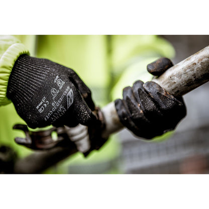 NITRAS ESD 3D CUT F, mănuși de protecție împotriva tăieturii, negre