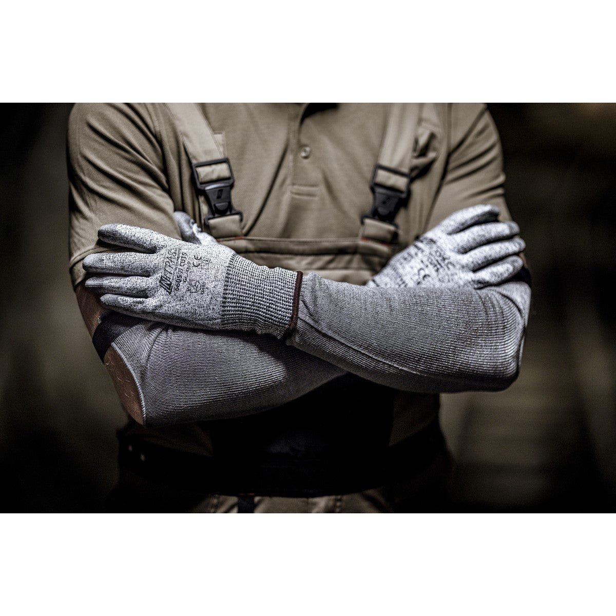 NITRAS CUT D, mănuși de protecție împotriva tăierii, gri/gri