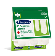 Plasturi pentru piele sensibilă, 43 buc./reumplere (non-țesut) | Pachet (43 bucăți)