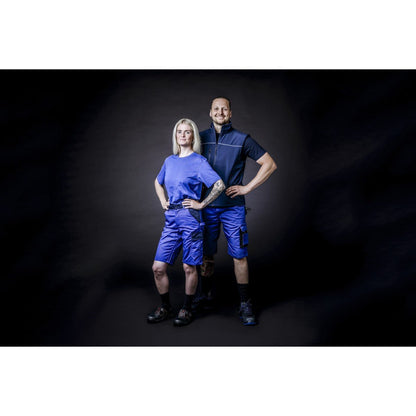 NITRAS MOTION TEX LIGHT, pantaloni de lucru, scurti, albastru regal / bleumarin