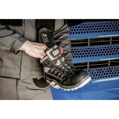 NITRAS COMFORT STEP, branțuri, negru/roșu