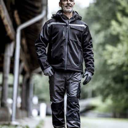 NITRAS MOTION TEX PLUS, jachetă softshell, neagră