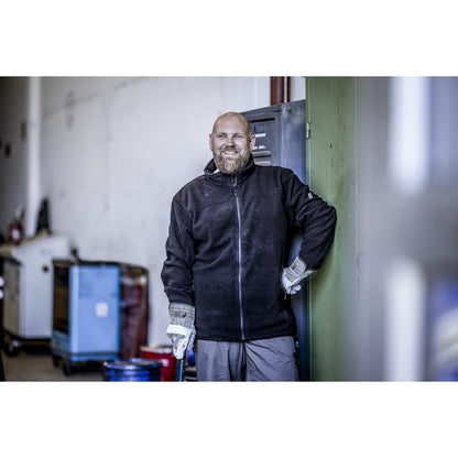 NITRAS MOTION TEX PLUS, jachetă fleece, neagră