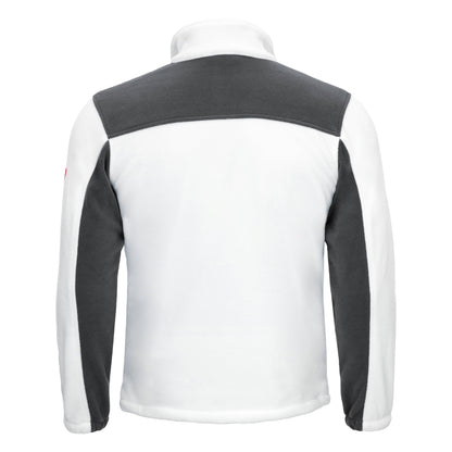 NITRAS MOTION TEX PLUS, jachetă fleece, alb/gri