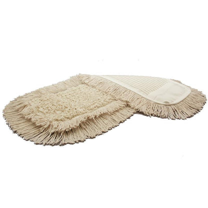 TASKI Multi Mop Special (5 buc.) de la Diversey Deutschland GmbH & Co. OHG este un mop de curățare bej, dreptunghiular, cu margine cu franjuri - ideal pentru curățarea profesională a podelelor.