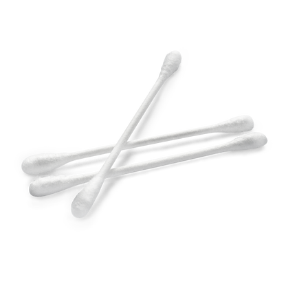 MaiMed -Tip Classic ECO (cap mic) tampoane de bumbac nonsterile, baton de carton, 200 buc/punga | Pachet (200 bucăți)