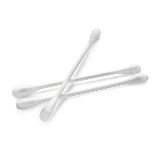 MaiMed -Tip Classic ECO (cap mic) tampoane de bumbac nonsterile, baton de carton, 200 buc/punga | Pachet (200 bucăți)