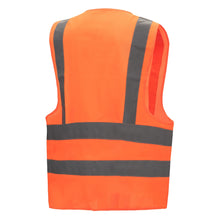 Vestă de înaltă vizibilitate NITRAS, portocaliu neon, EN ISO 13688, EN ISO 20471 Poliester: 100% | Pachet (1 bucata)