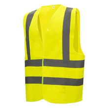 Vestă de înaltă vizibilitate NITRAS, galben neon, EN ISO 13688, EN ISO 20471 Poliester: 100% | Pachet (1 bucata)