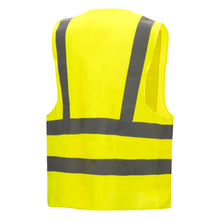 Vestă de înaltă vizibilitate NITRAS, galben neon, EN ISO 13688, EN ISO 20471 Poliester: 100% | Pachet (1 bucata)