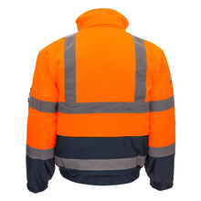 NITRAS MOTION TEX VIZ, geacă pilot de înaltă vizibilitate, portocaliu neon / bleumarin