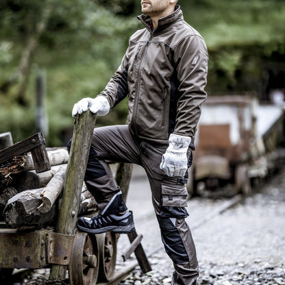 NITRAS MOTION TEX LIGHT, jachetă softshell, maro/negru