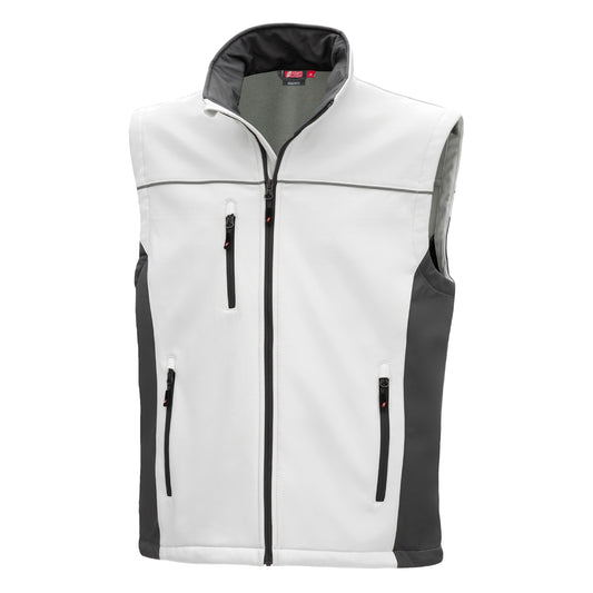 NITRAS MOTION TEX LIGHT, vestă softshell, alb/gri