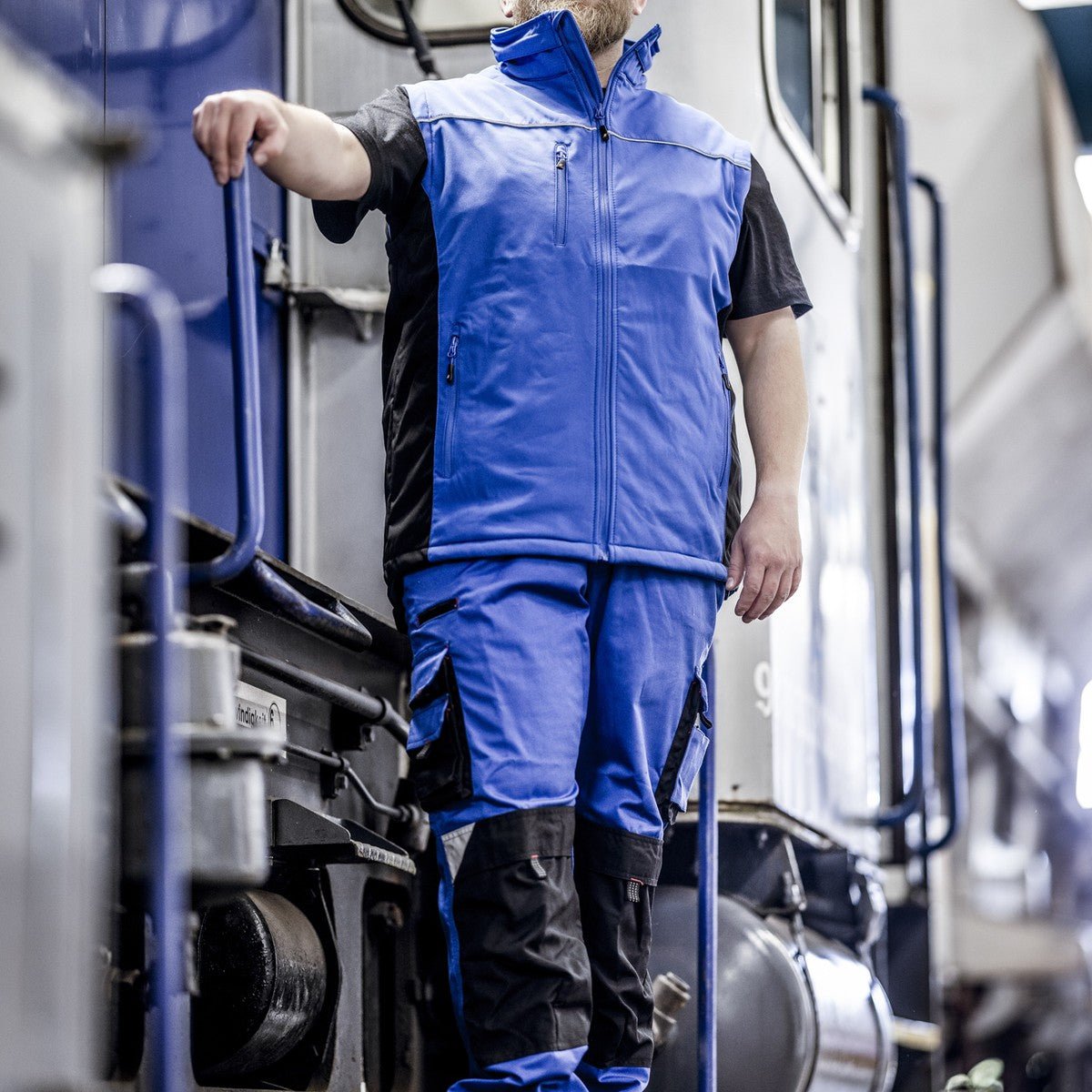 NITRAS MOTION TEX LIGHT, vesta softshell, albastru regal / negru