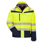 NITRAS MOTION TEX VIZ PLUS, jachetă softshell de înaltă vizibilitate de iarnă