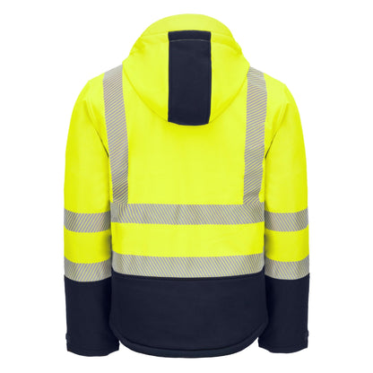 NITRAS MOTION TEX VIZ PLUS, jachetă softshell de înaltă vizibilitate de iarnă