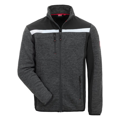 NITRAS MOTION TEX PLUS, jachetă softshell tricotată, neagră