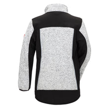 NITRAS MOTION TEX KIDS, jachetă softshell tricotată, gri deschis/negru