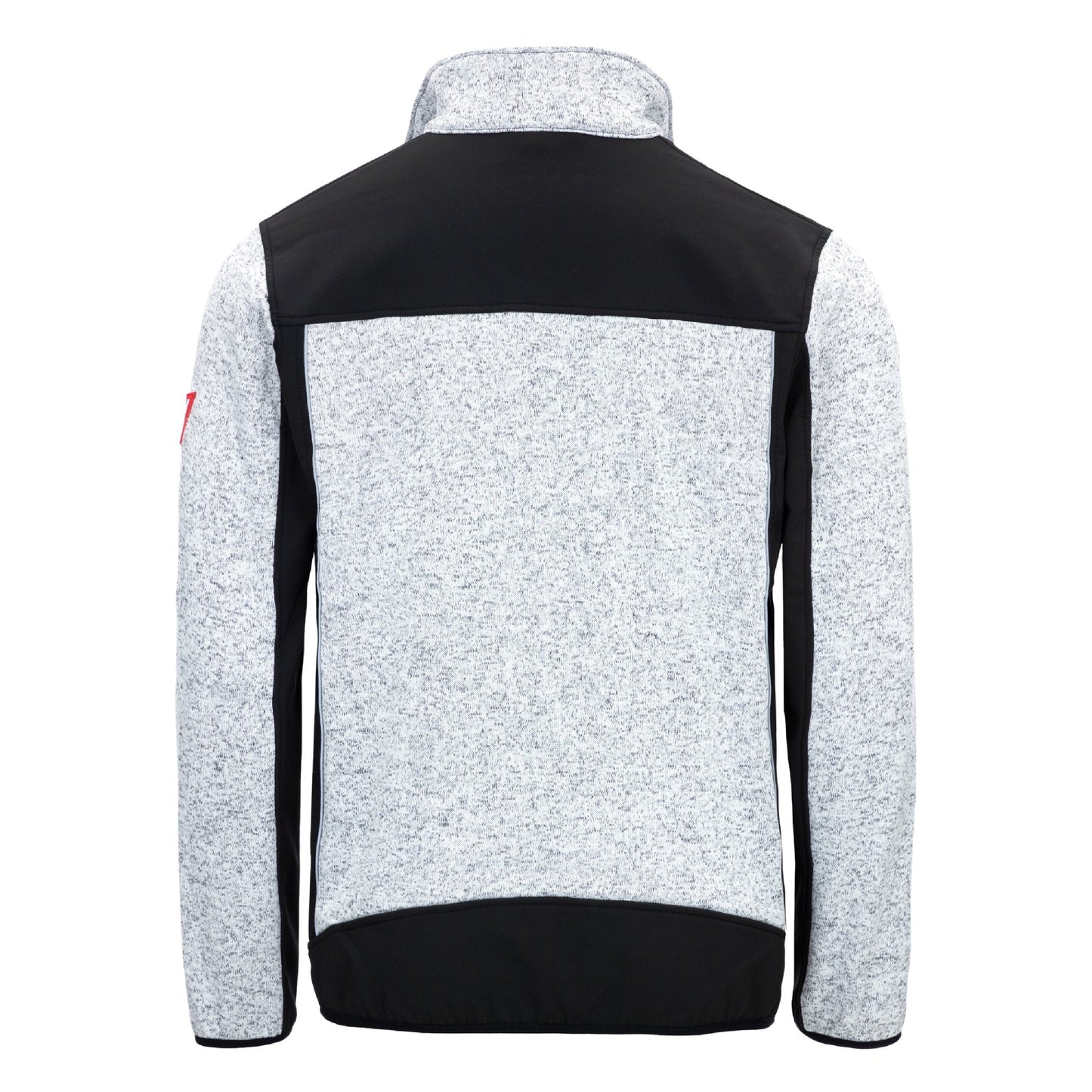 NITRAS MOTION TEX PLUS, jachetă softshell tricotată, gri deschis/negru