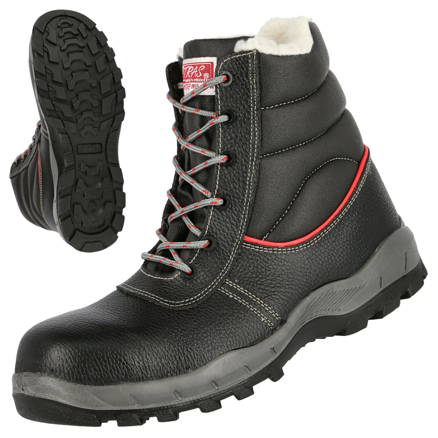 Ghete de iarnă de siguranță NITRAS STEP MID+ MF W, S3 CI, înălțime mijlocie, negre