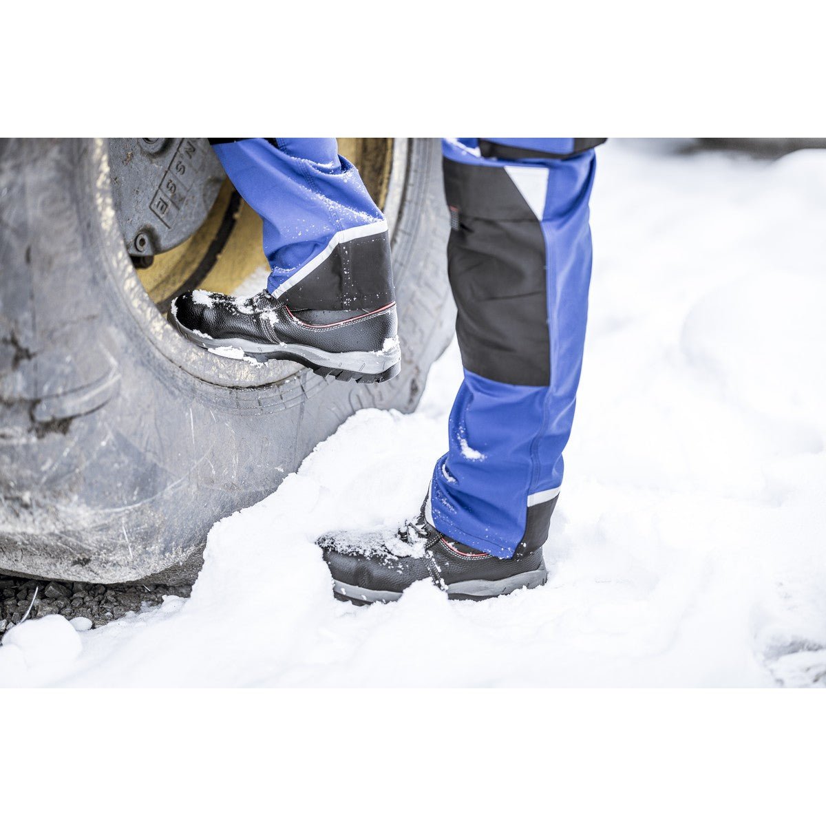 Ghete de iarnă de siguranță NITRAS STEP MID+ MF W, S3 CI, înălțime mijlocie, negre