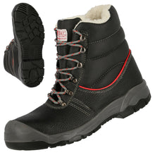 Ghete de iarnă de siguranță NITRAS STEP MID+ W, S3, înălțime mijlocie, negre