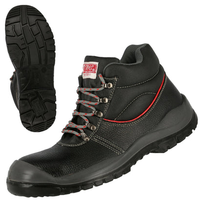 Ghete de siguranță NITRAS STEP MID, S3, înălțime mijlocie, negre