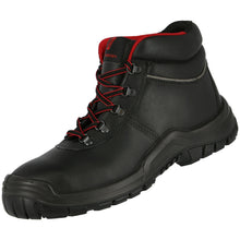Ghete de siguranță NITRAS POWER STEP MID, S3 HI HRO, înălțime mijlocie, negre