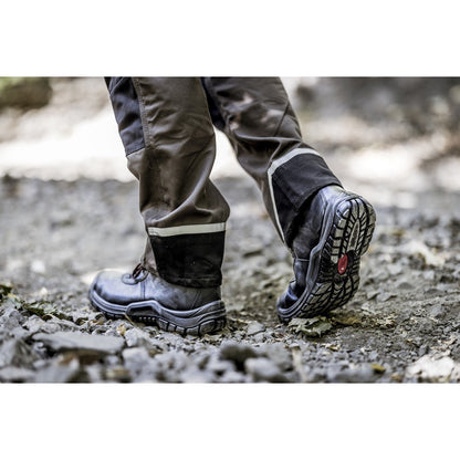 Ghete de siguranță NITRAS POWER STEP MID, S3 HI HRO, înălțime mijlocie, negre