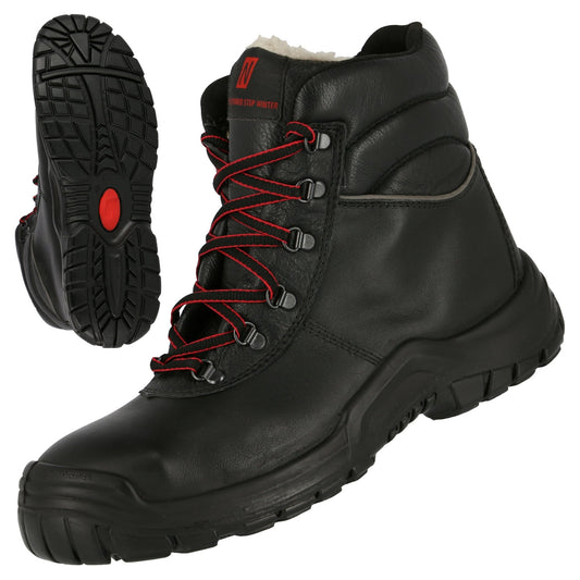 Ghete de iarnă de siguranță NITRAS POWER STEP MID+, S3 CI HI HRO SRC, înălțime mijlocie, negre