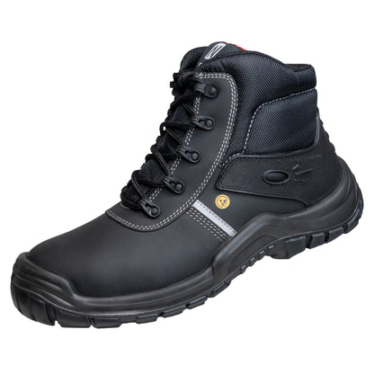 Ghete de siguranță NITRAS UTILITY STEP MID, S3L CI FO SR, negre