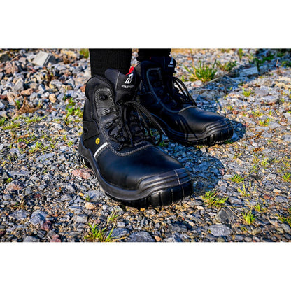 Ghete de siguranță NITRAS UTILITY STEP MID, S3L CI FO SR, negre