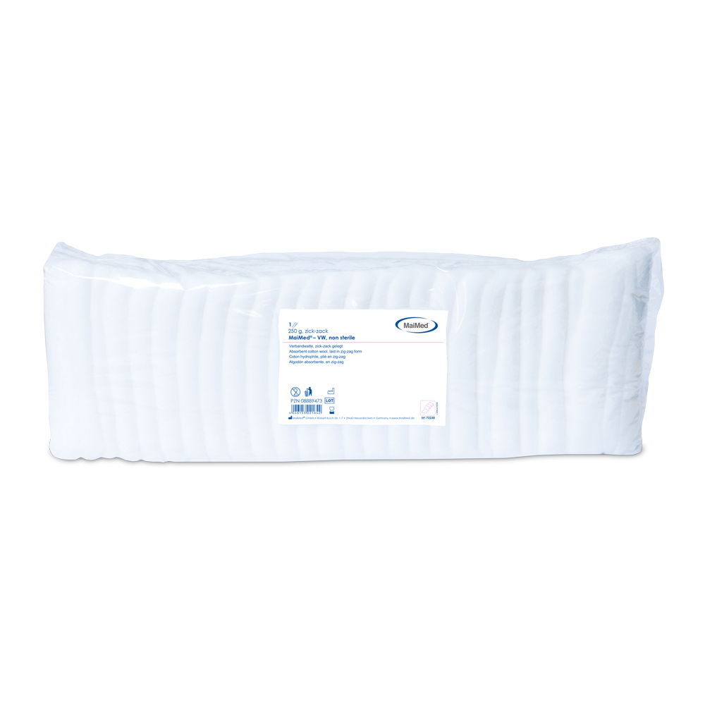 Geantă din folie de bumbac cu bandaj în zig-zag MaiMed-VW