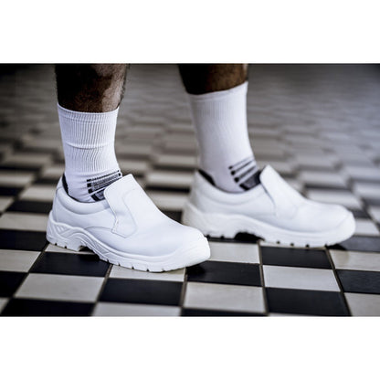 NITRAS CLEAN STEP SL, papuci de siguranta S2, alb