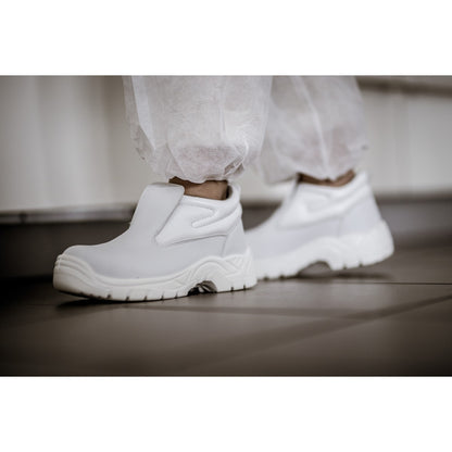 Papuci de siguranță NITRAS CLEAN STEP MID SL, S2, alb