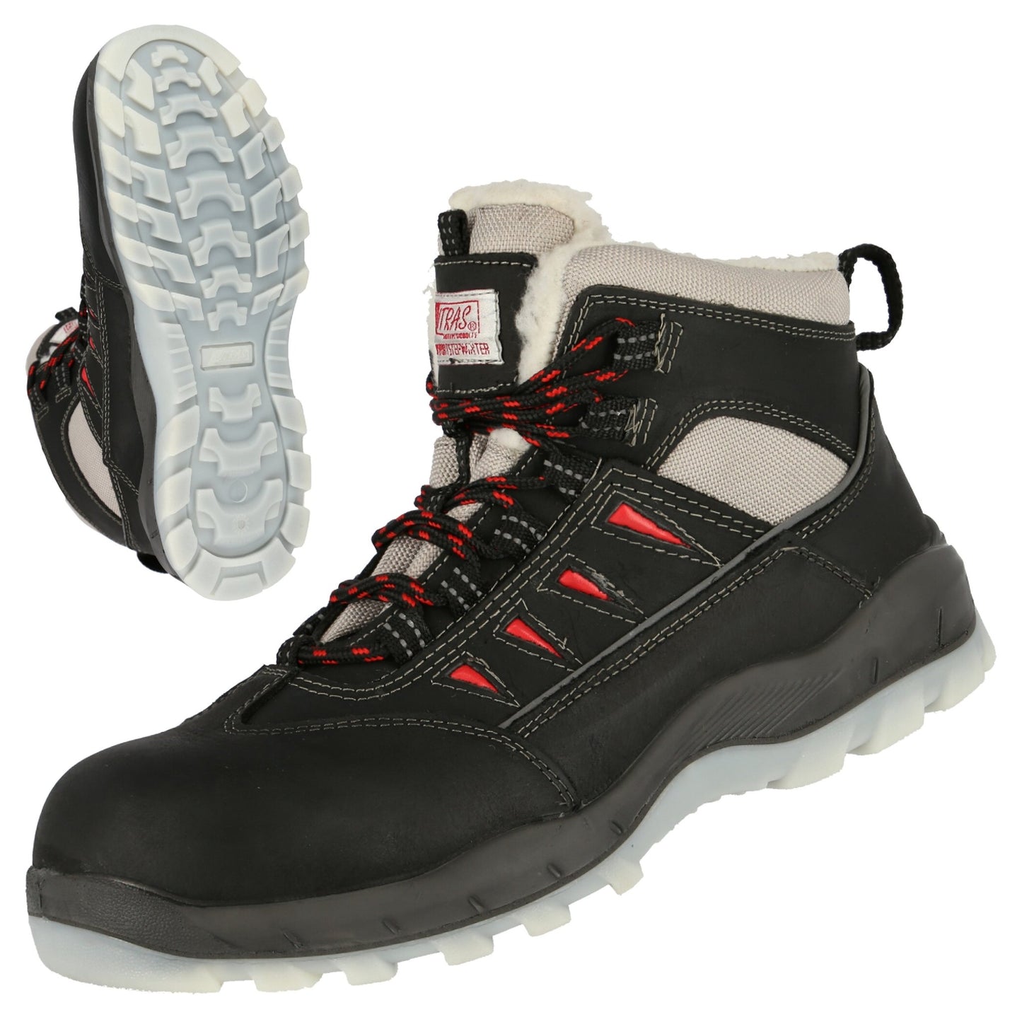 Ghete de iarnă de siguranță NITRAS SPORT STEP MID W, S3 CI, înălțime mijlocie, negre
