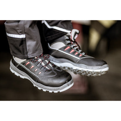 Ghete de siguranță NITRAS SPORT STEP MID, S3, înălțime mijlocie, negre
