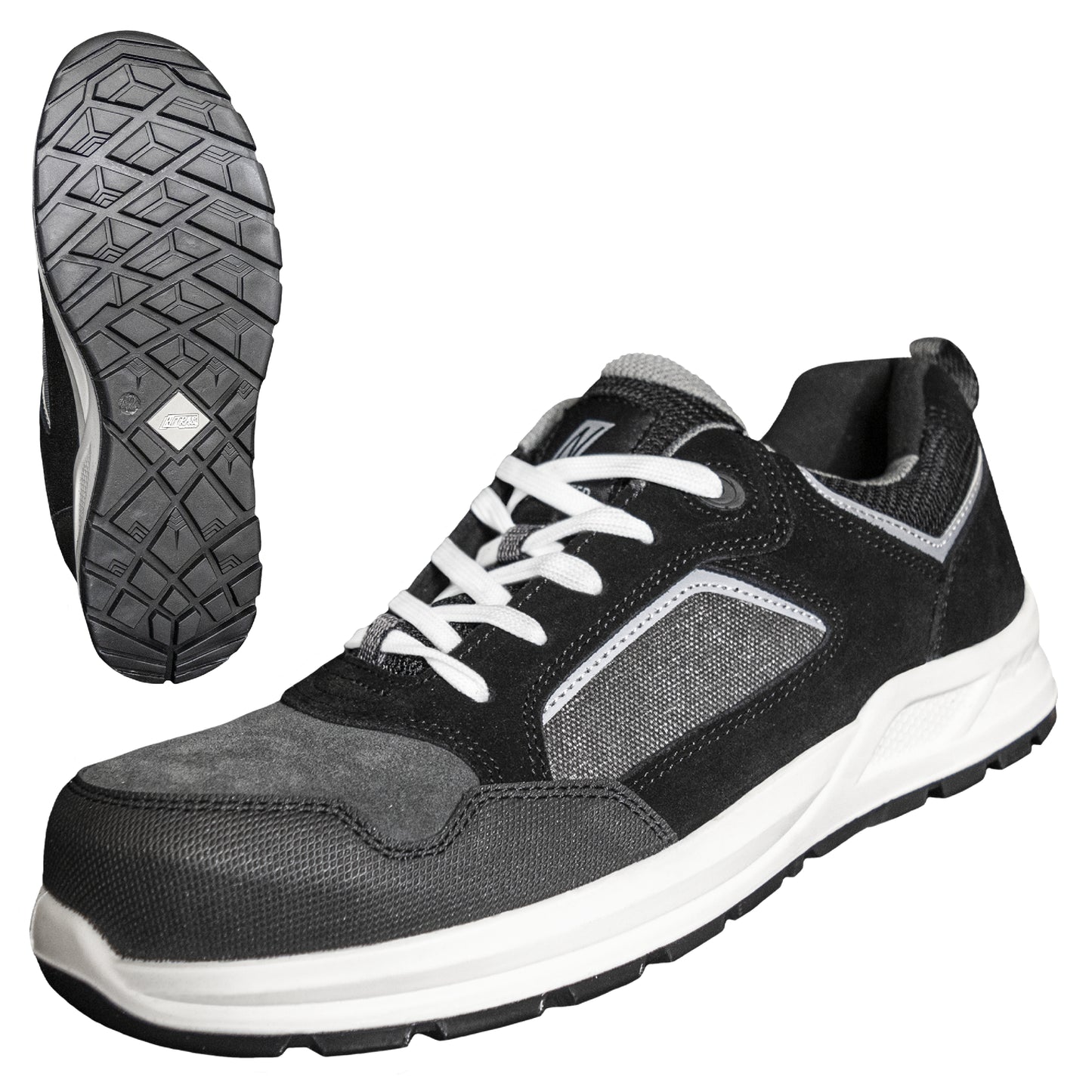 NITRAS CLASSIC STEP, pantofi de siguranță S1P, gri / negru