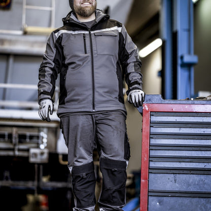 NITRAS MOTION TEX PLUS, pantaloni de lucru, lungi, gri/negri