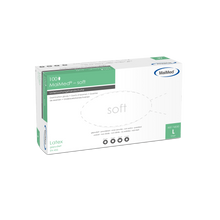 Mănuși de examinare din latex MaiMed-soft, nesterile, pudră, 100 bucăți/cutie