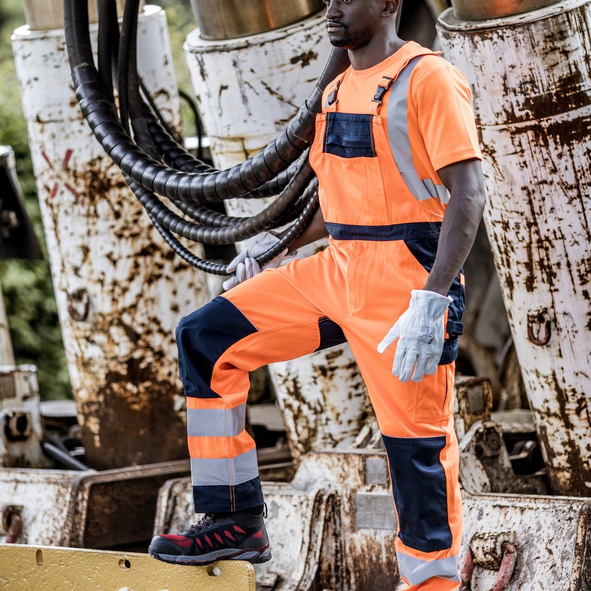 NITRAS MOTION TEX VIZ, salopete de mare vizibilitate