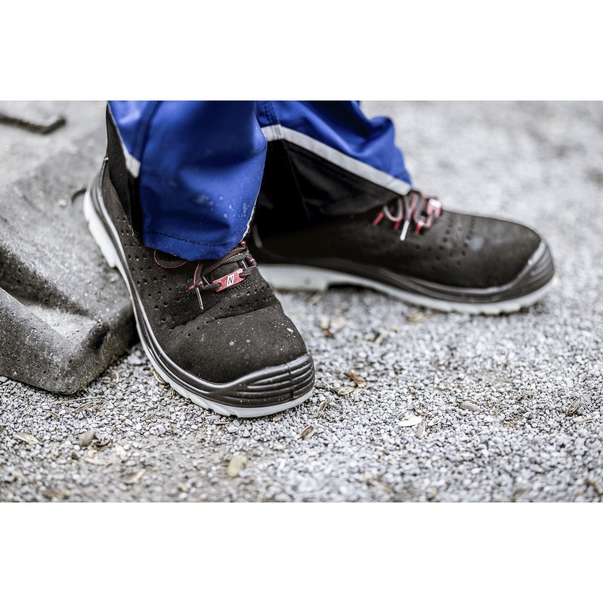 Pantofi de protectie NITRAS MICRO STEP, S1P, negri